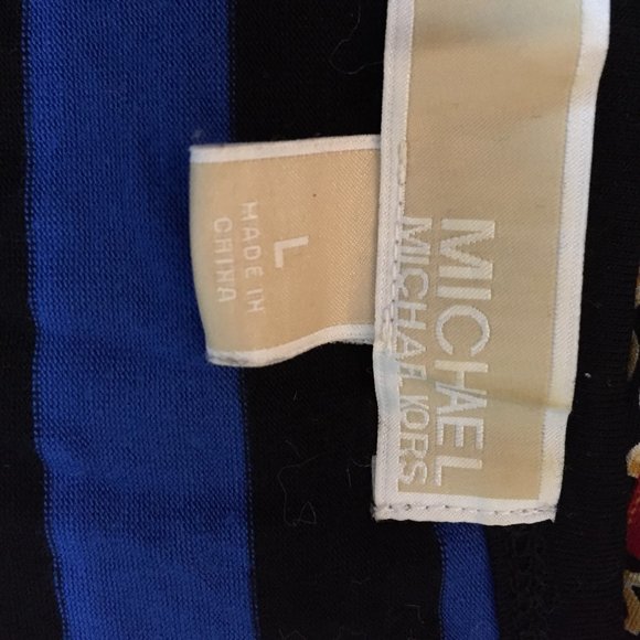 NWOT Michael Kors knit striped womens dress L - Picture 6 of 7